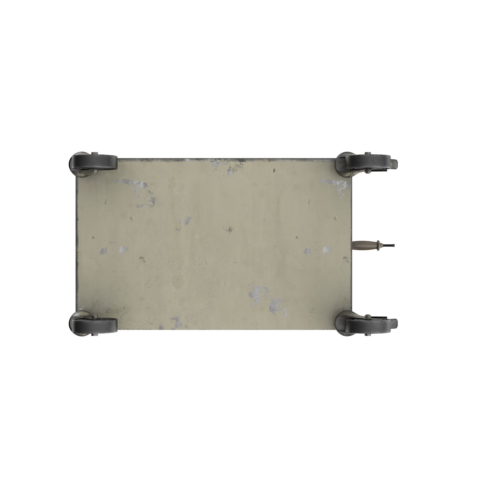 Metal Industrial table 3D model_8