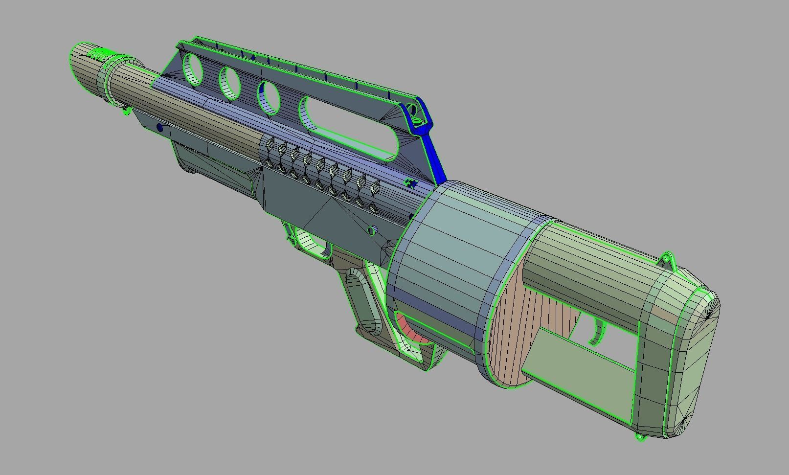 Pancor Jackhammer Shotgun Low-poly 3D model_8