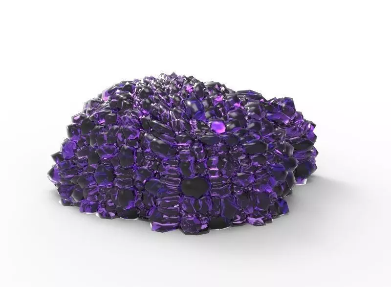 Crystals 02 Low-poly 3D model_0