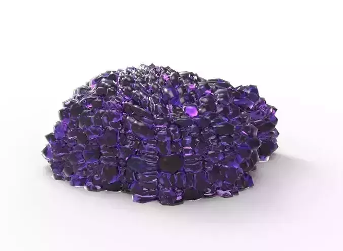 Crystals 02 Low-poly 3D model