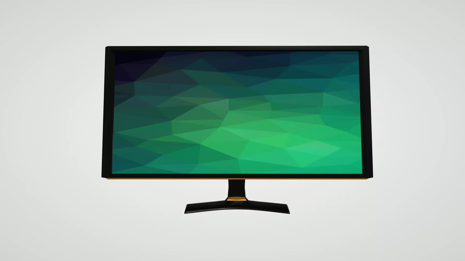 Low Poly Modern Monitor Low-poly 3D model