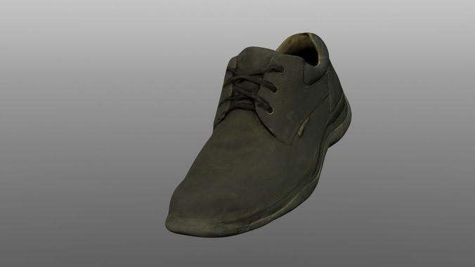 Boot 3D model low poly shoe Low-poly 3D model