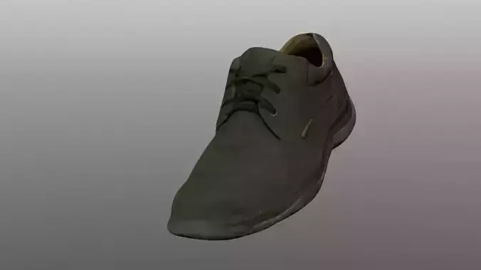 Boot 3D model low poly shoe