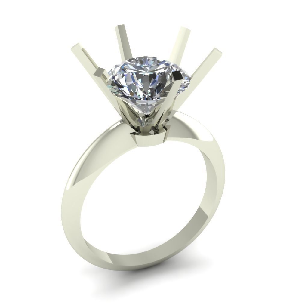 APLR0005-3CT TIFFANY SETTING SOLITAIRE RING 3D print model_2