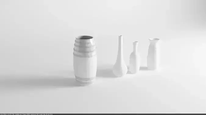 Model Vases set of 3D print model
