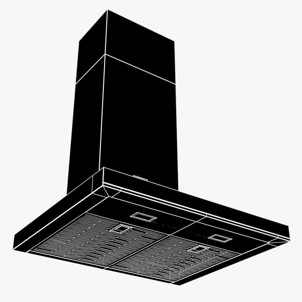 Siemens Wall Chimney hood iQ700 LC68BA572 60cm 3D model_3