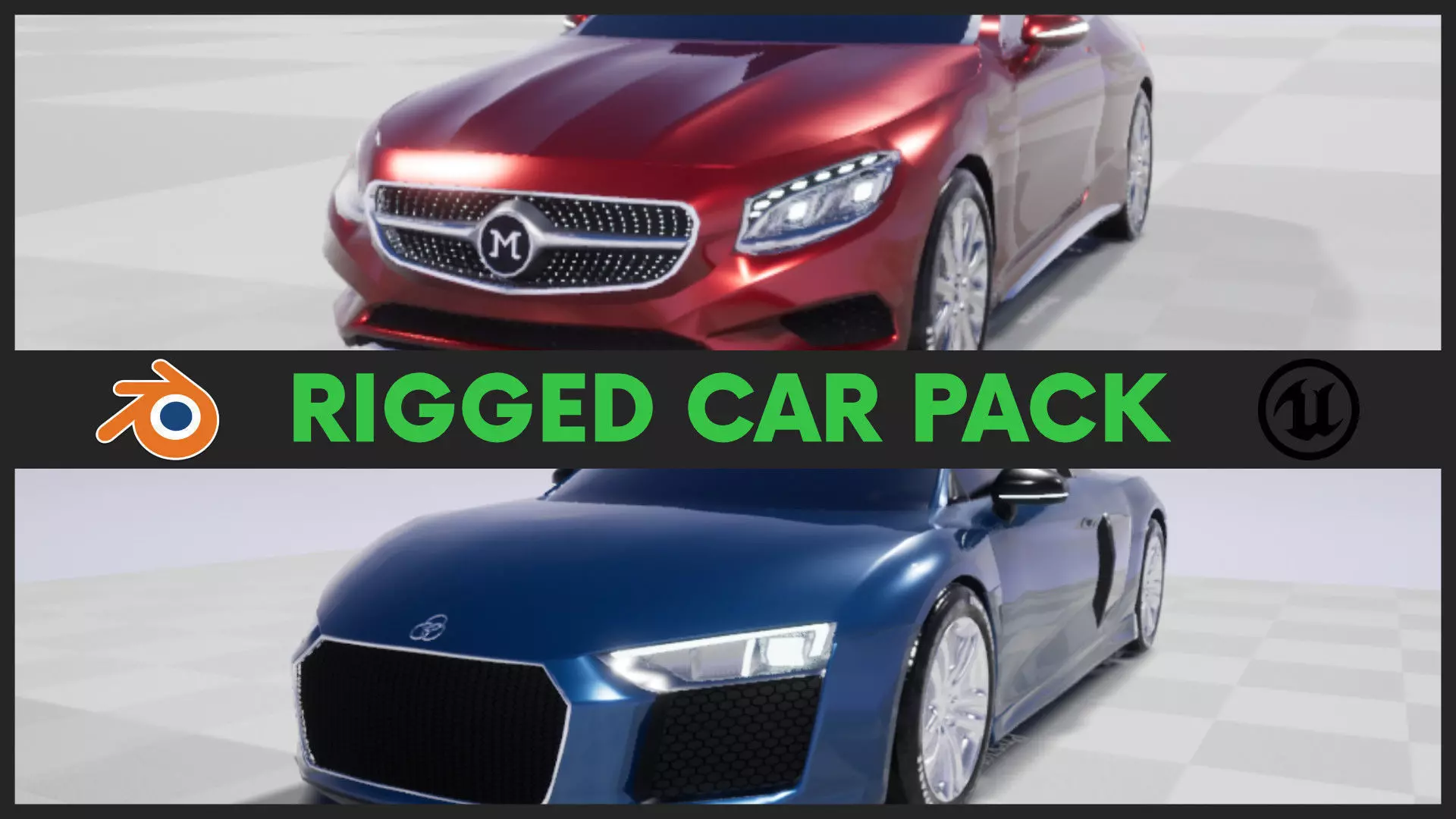 Car Pack-Game Ready-UE4 Low-poly 3D model