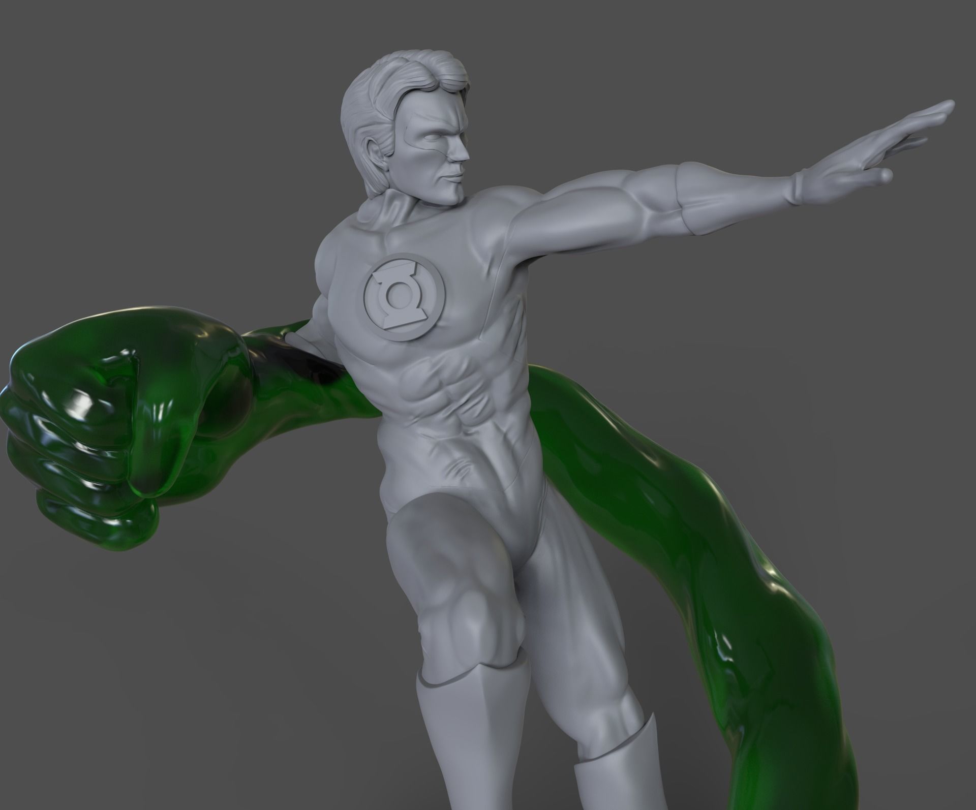 Green Lantern 3D print model_3