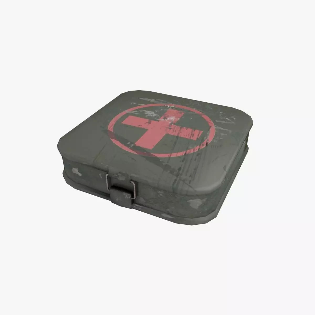 First Aid Kit Military Low-poly 3D model_0