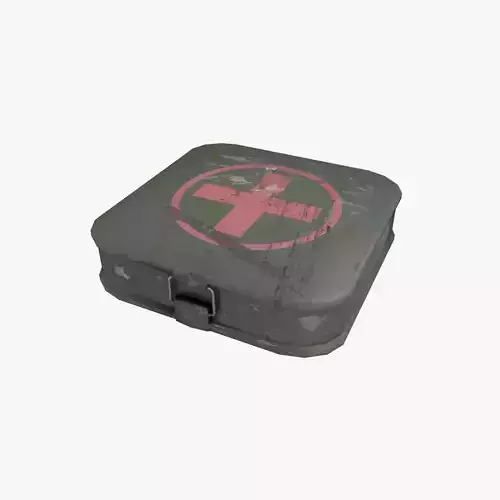 First Aid Kit Military Low-poly 3D model First Aid Kit Military Low-poly 3D model