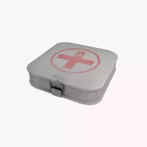 First Aid Kit Low-poly 3D model First Aid Kit Low-poly 3D model