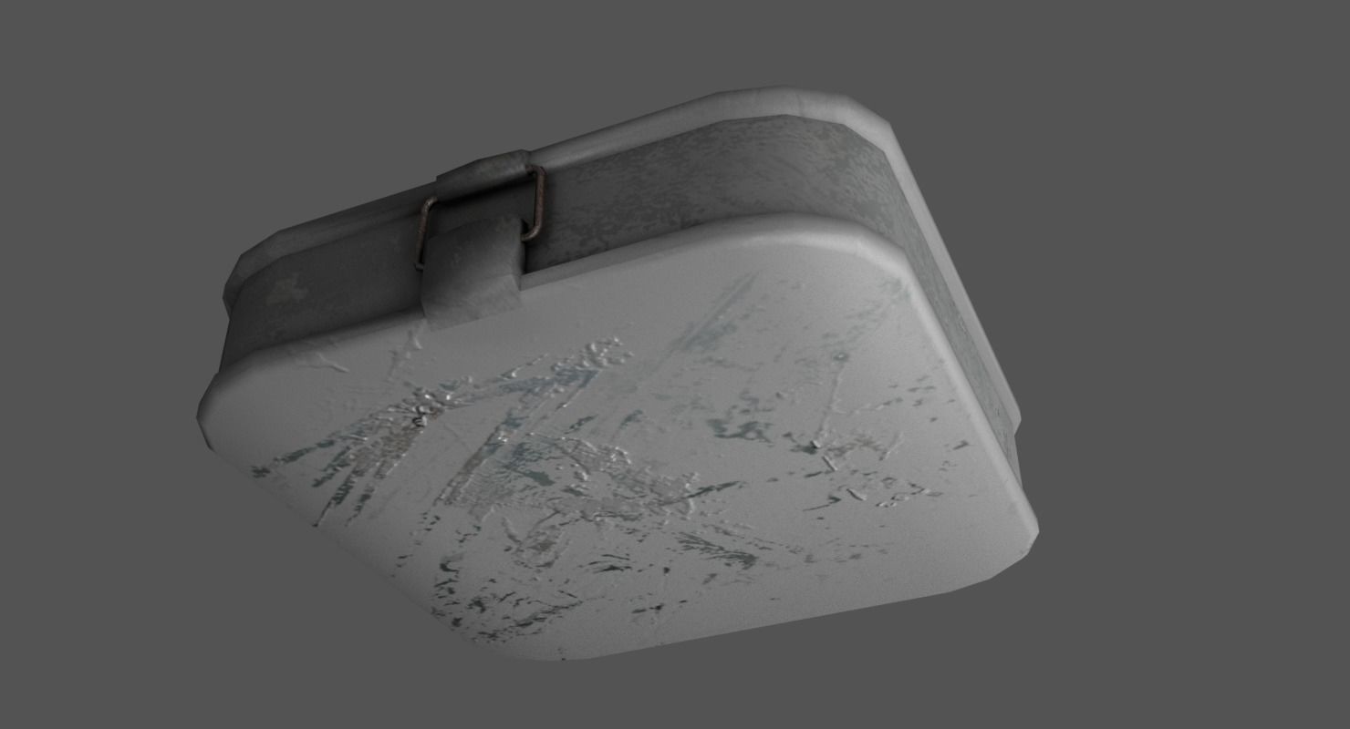 First Aid Kit Low-poly 3D model_5