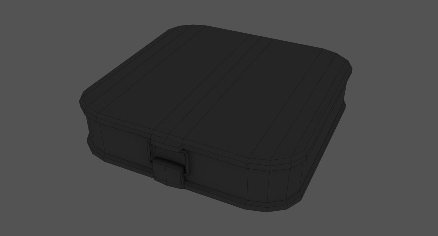 First Aid Kit Low-poly 3D model_6