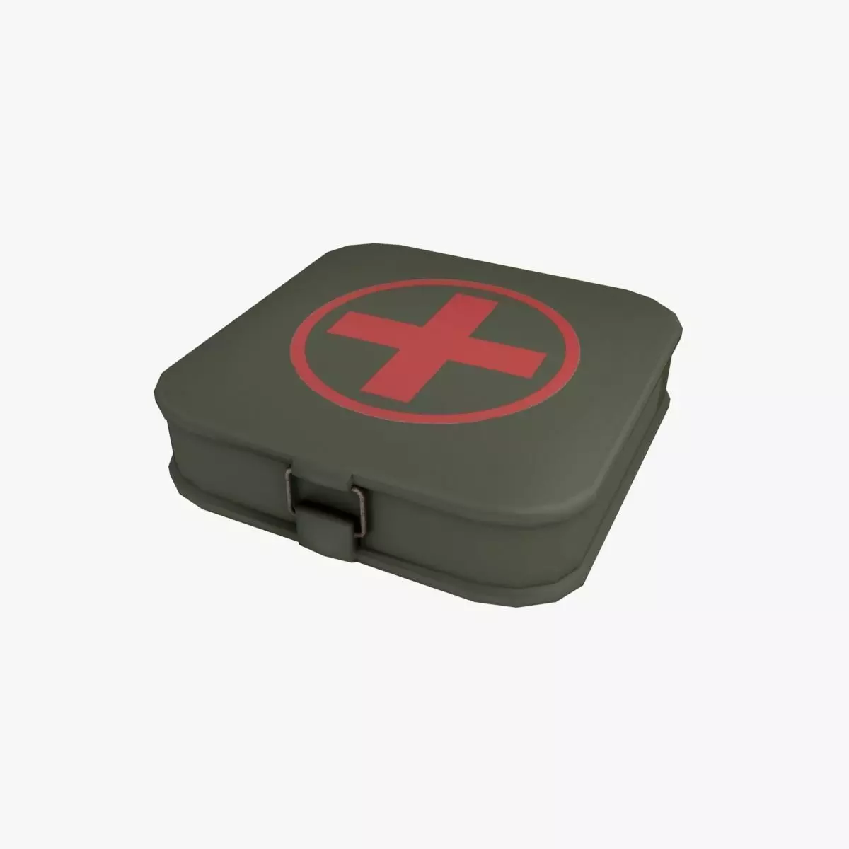 First Aid Kit Military Low-poly 3D model_0