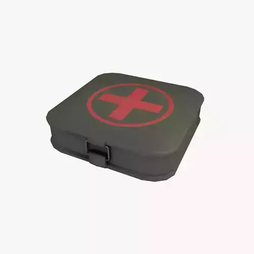 First Aid Kit Military Low-poly 3D model First Aid Kit Military Low-poly 3D model