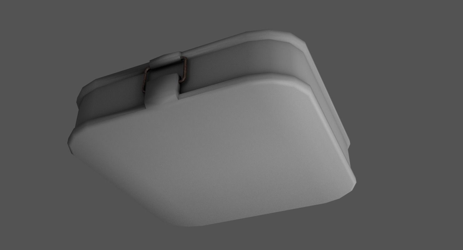 First Aid Kit Low-poly 3D model_3
