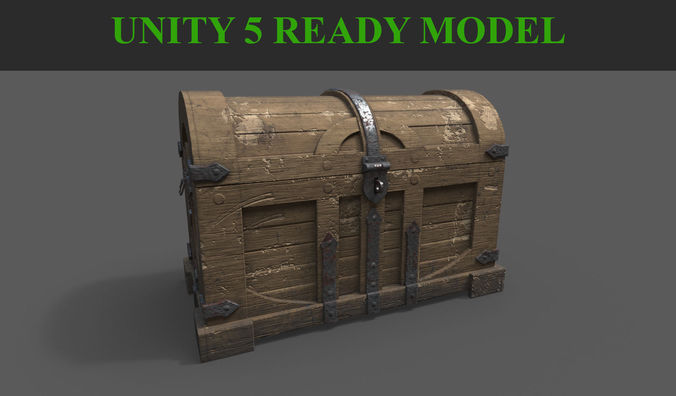 3D model Wooden Chest VR / AR / low-poly | CGTrader