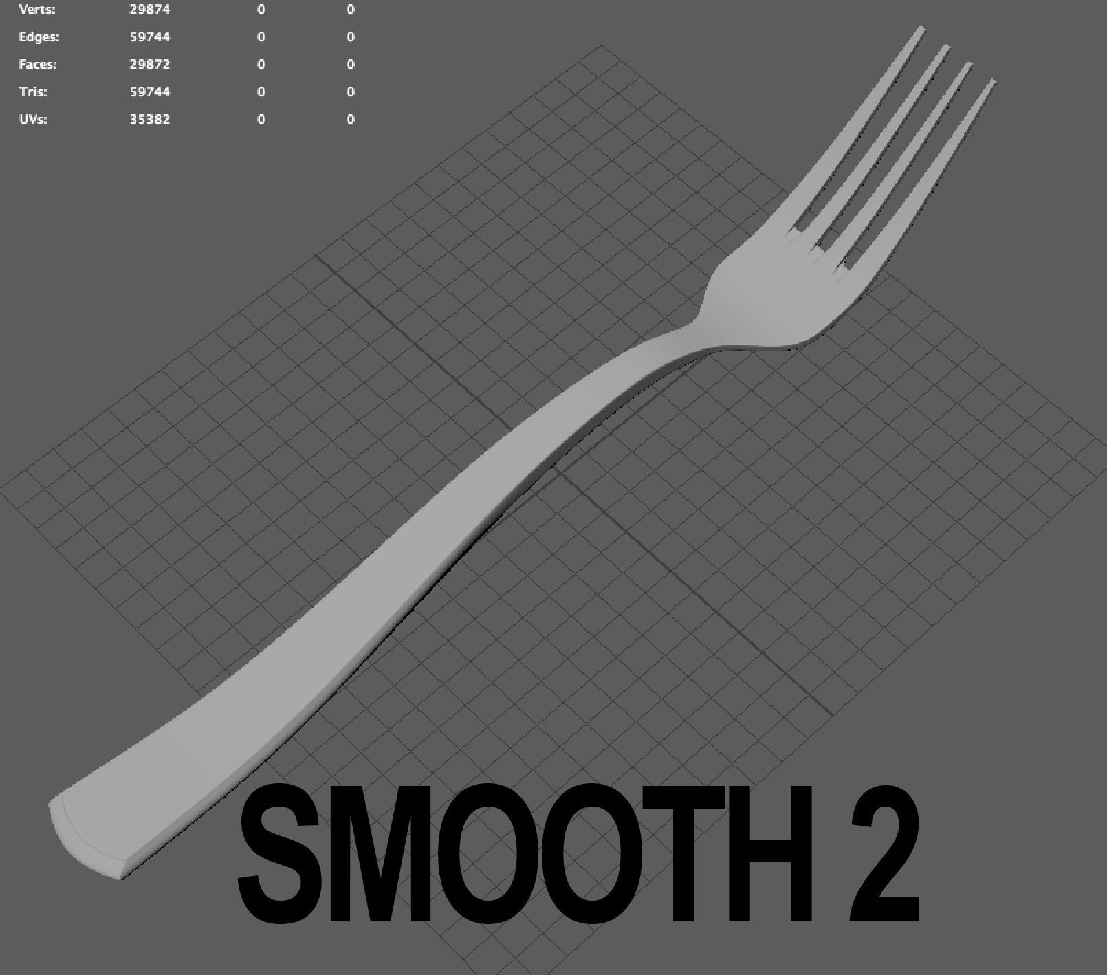High Quality Fork 3D model_9