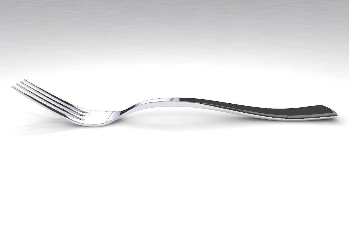 High Quality Fork 3D model_2
