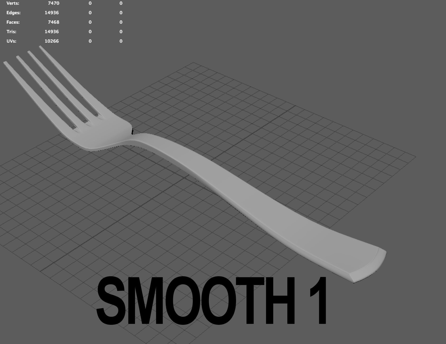 High Quality Fork 3D model_8
