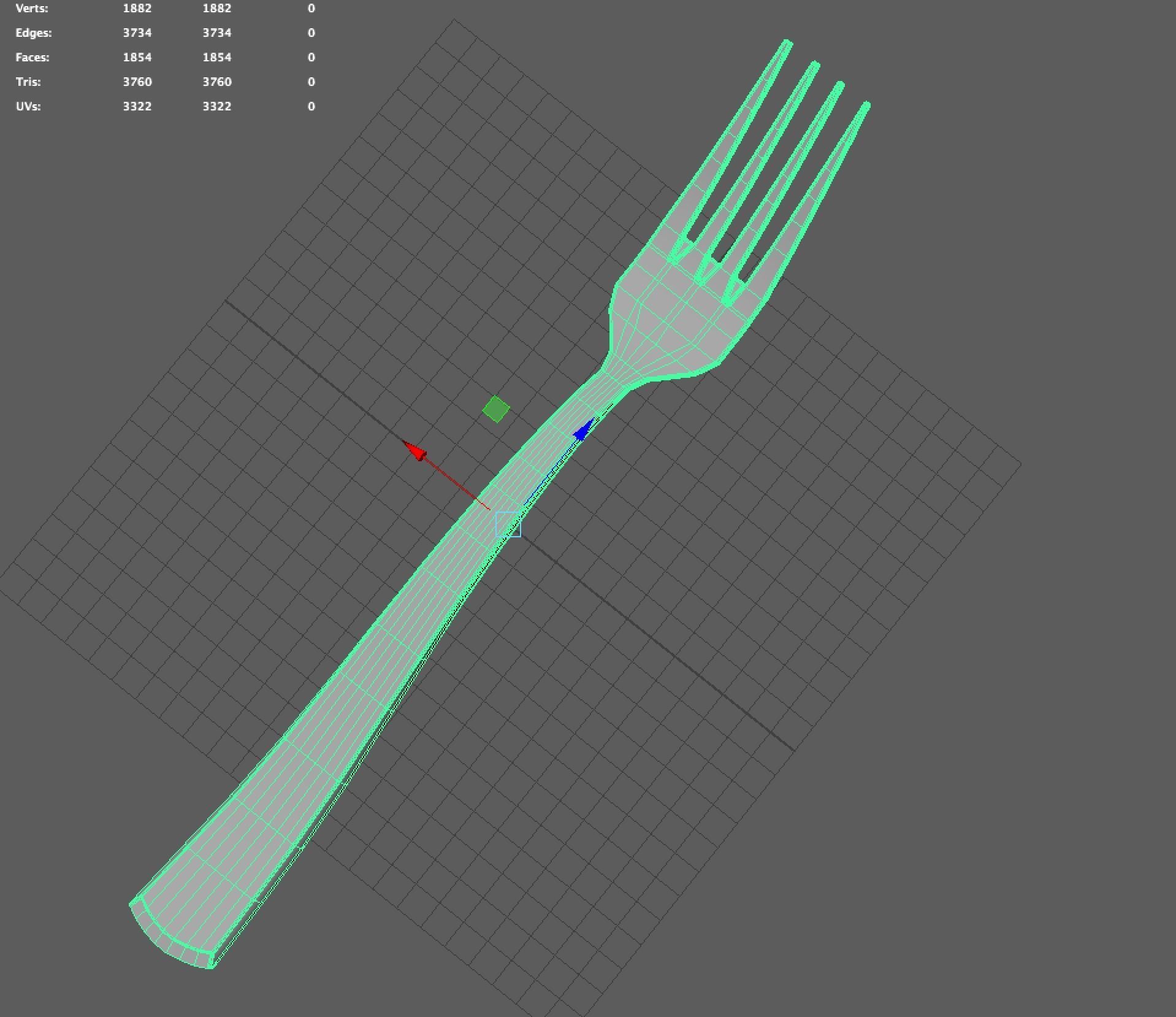 High Quality Fork 3D model_6
