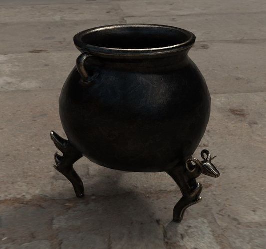 Cauldron Low-poly 3D model