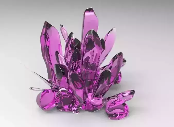 Crystals 05 Low-poly 3D model