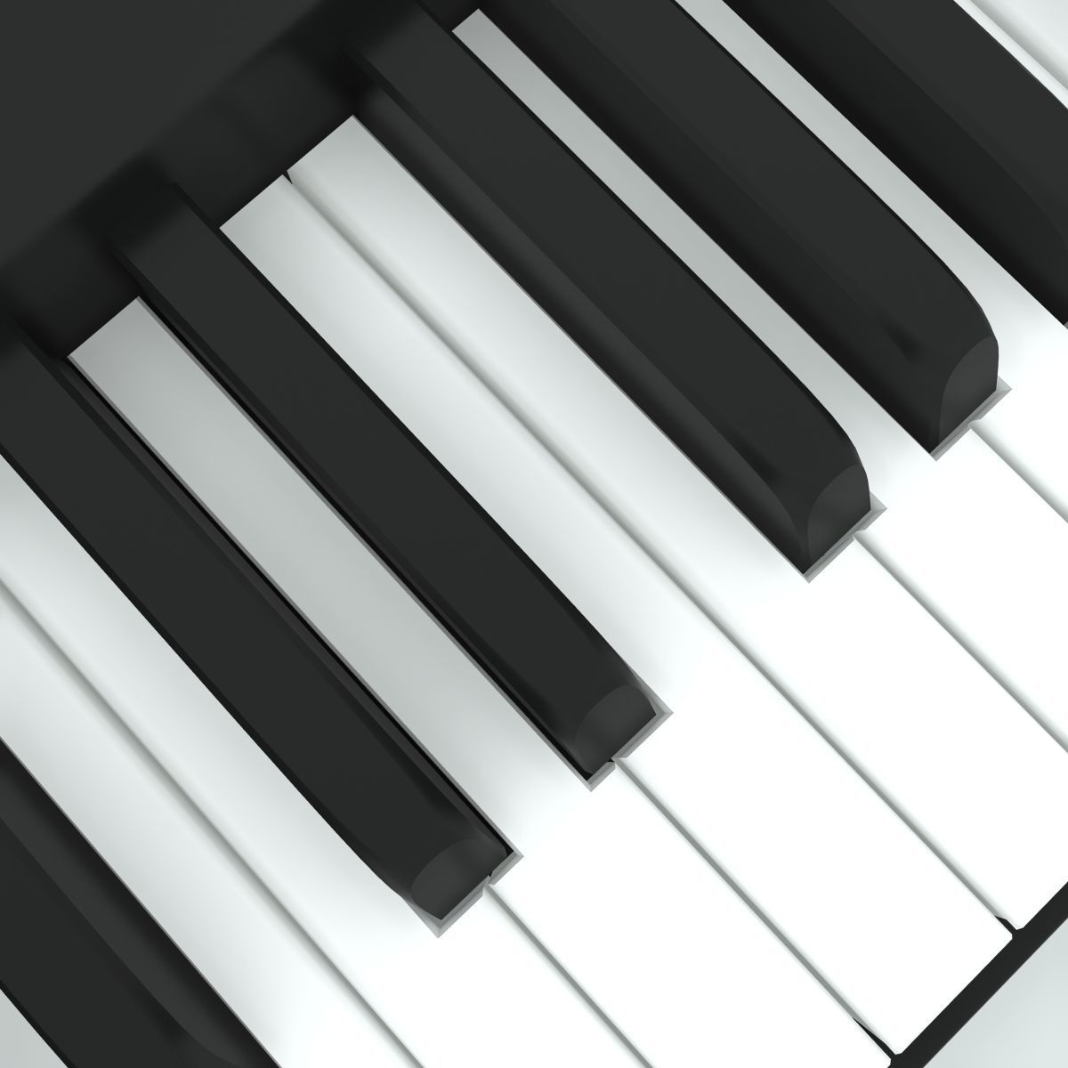 88 Key-Piano Keyboard Base 3D model_5