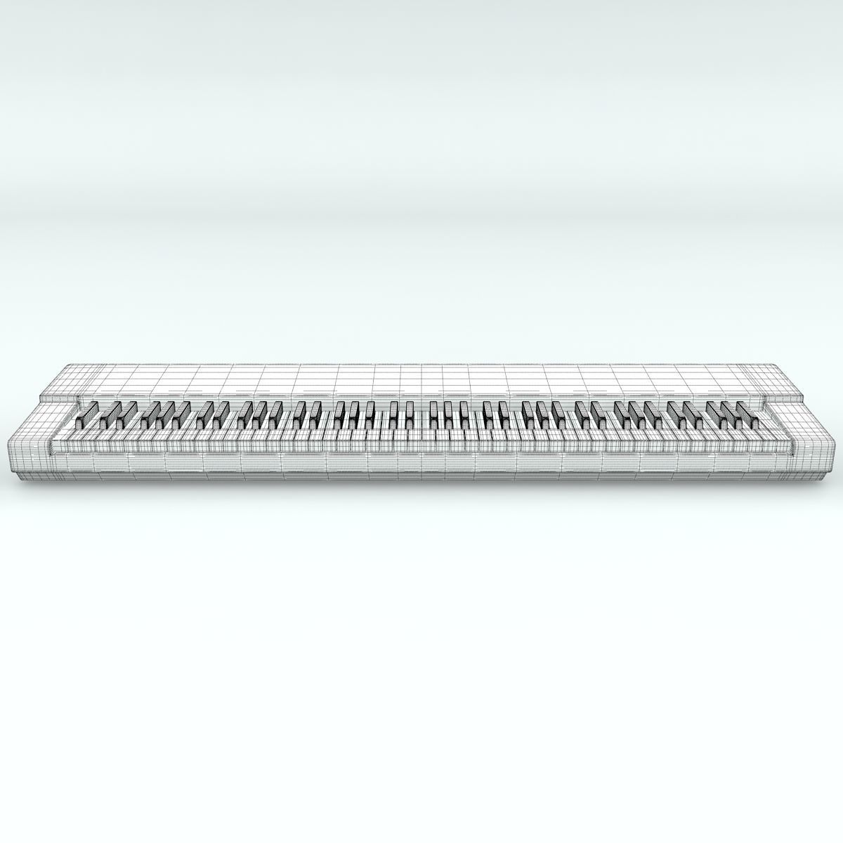 88 Key-Piano Keyboard Base 3D model_1