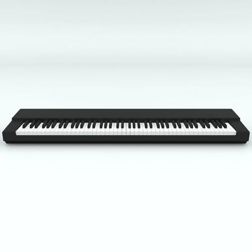 88 Key-Piano Keyboard Base 3D model
