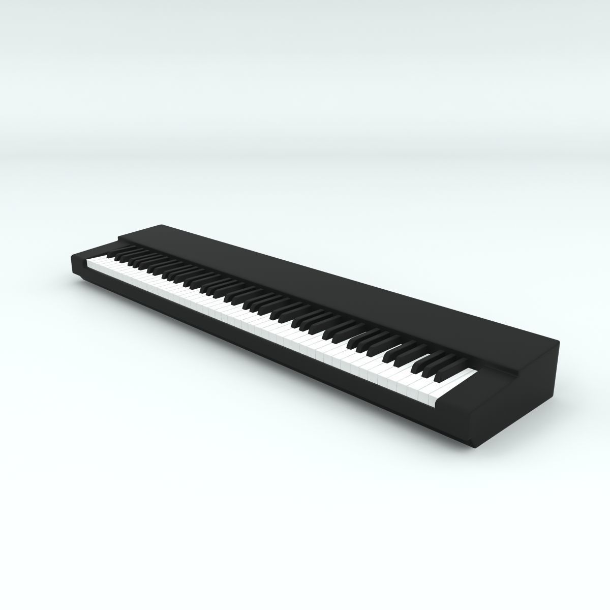 88 Key-Piano Keyboard Base 3D model_2