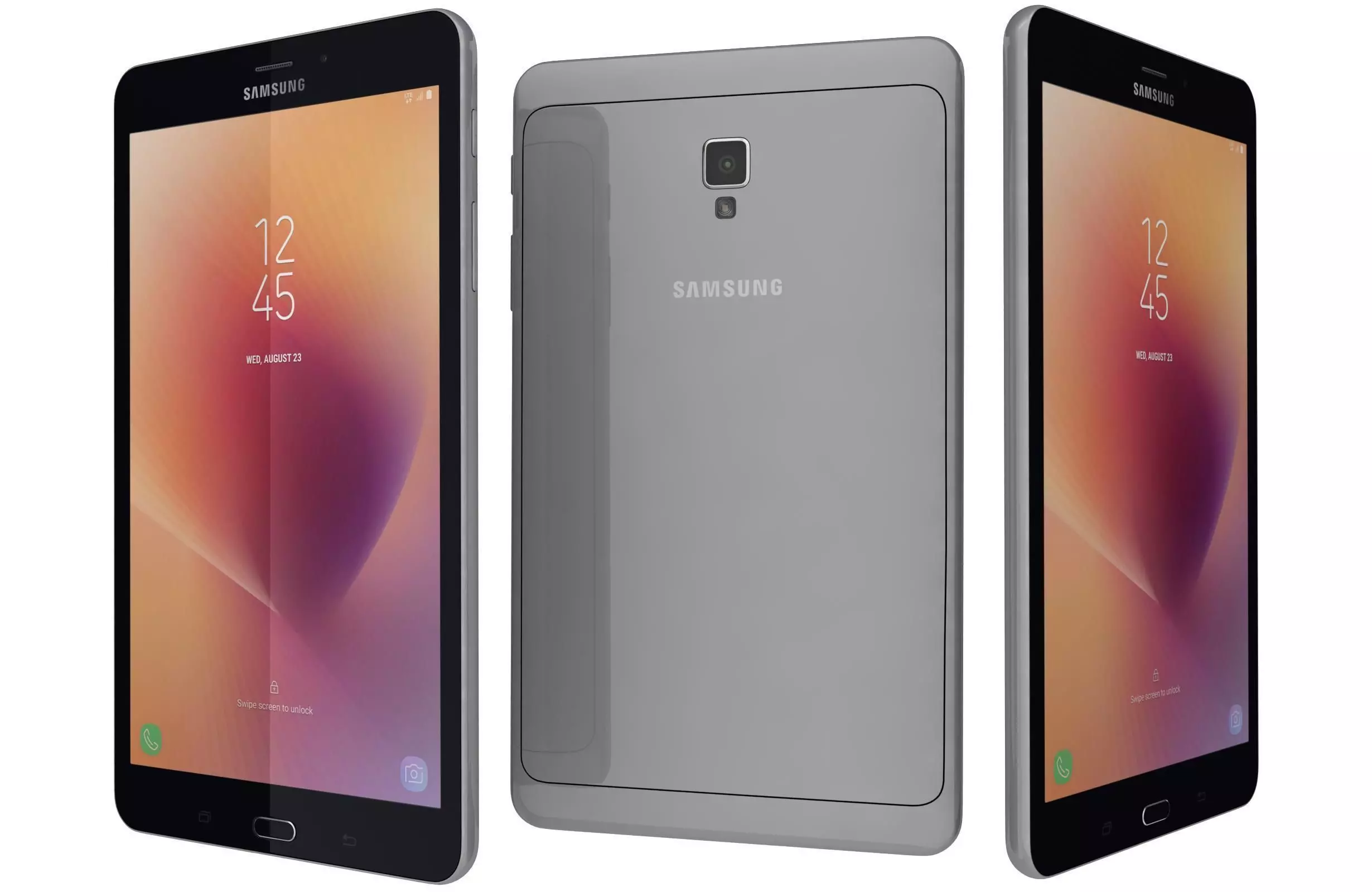 Samsung Galaxy Tab A 8 0 Silver 3D model