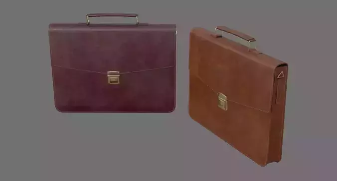 Briefcase 1B Low-poly 3D model