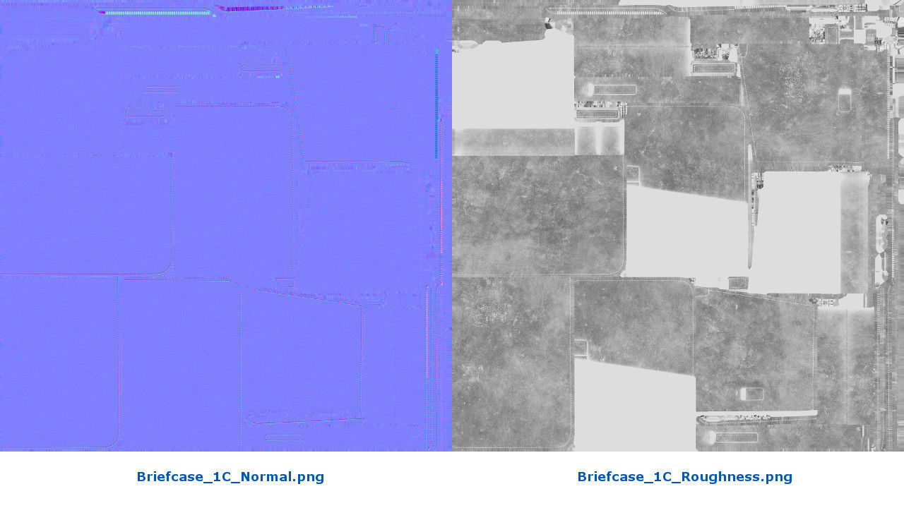 Briefcase 1C Low-poly 3D model_11