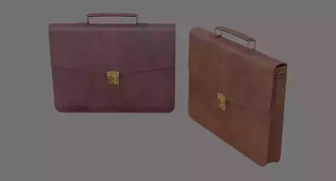 Briefcase 1C Low-poly 3D model