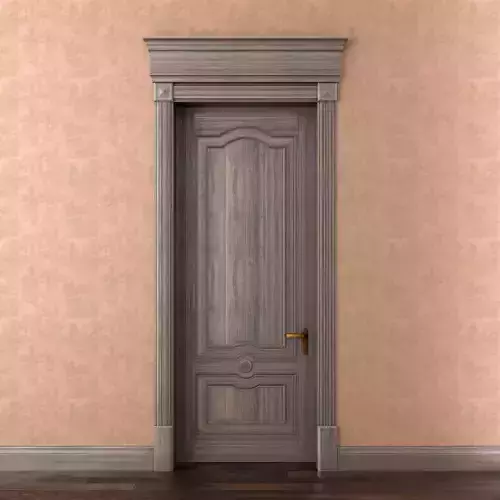 Classic single wood door model