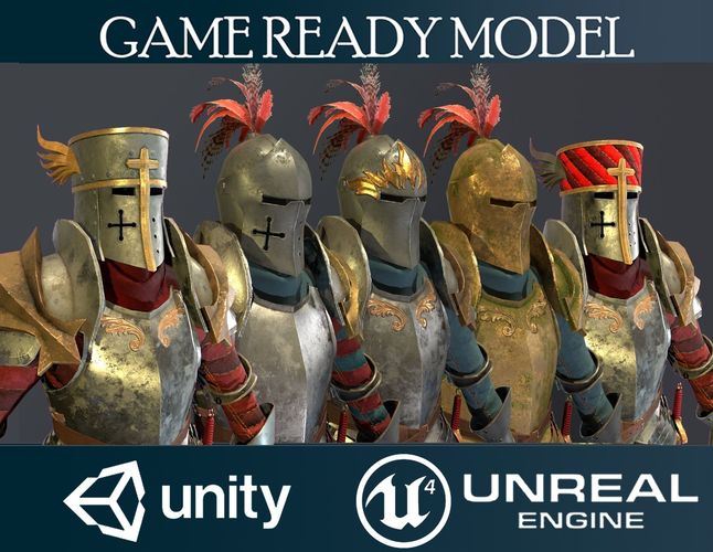 Armor 4 Low-poly 3D model