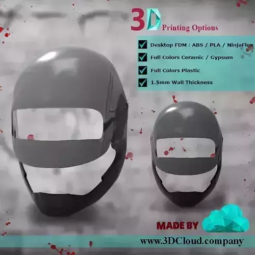 RoboCop 3D Print Mask  Free 3D print model