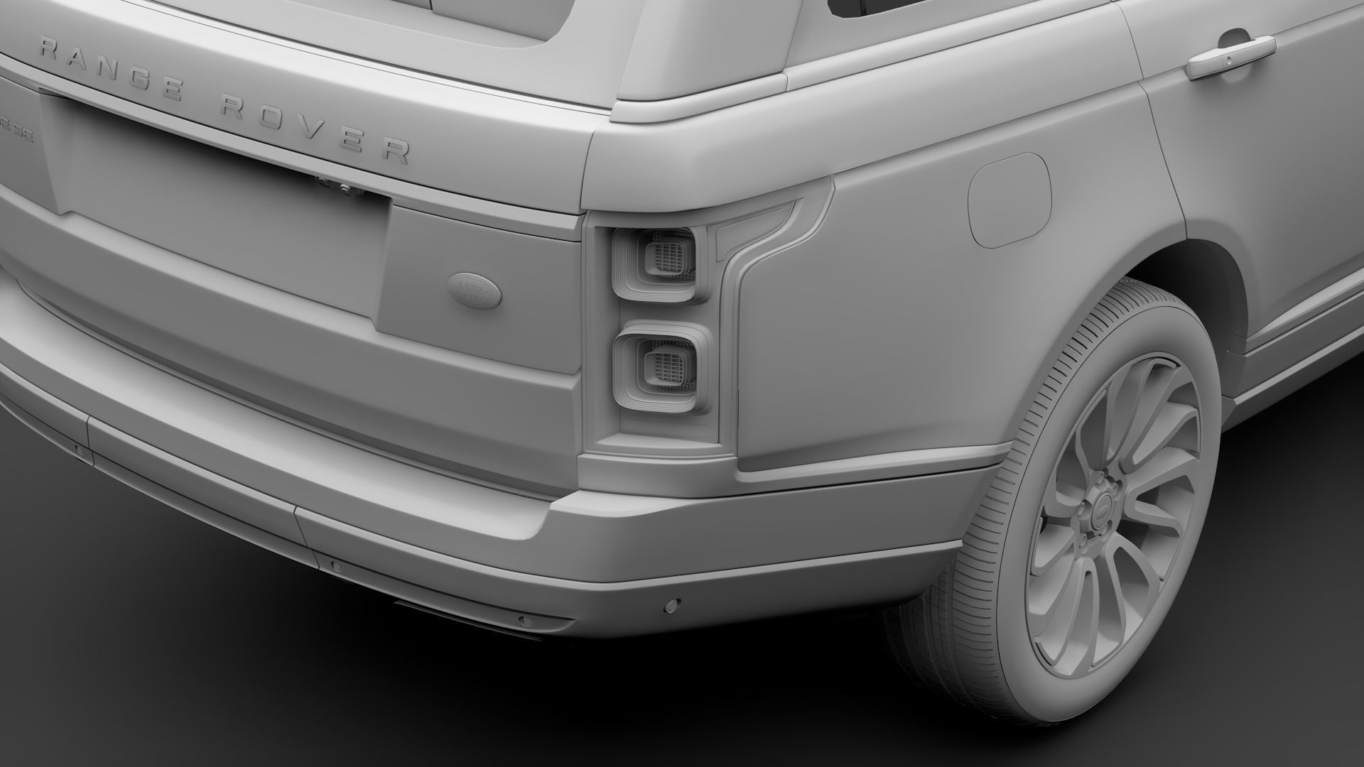 Range Rover Vogue SE LWB L405 2018 3D model_12