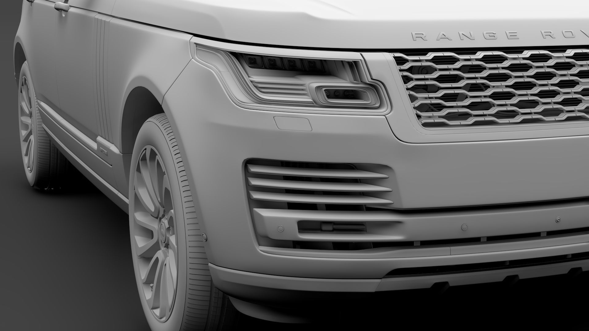Range Rover Vogue SE LWB L405 2018 3D model_14