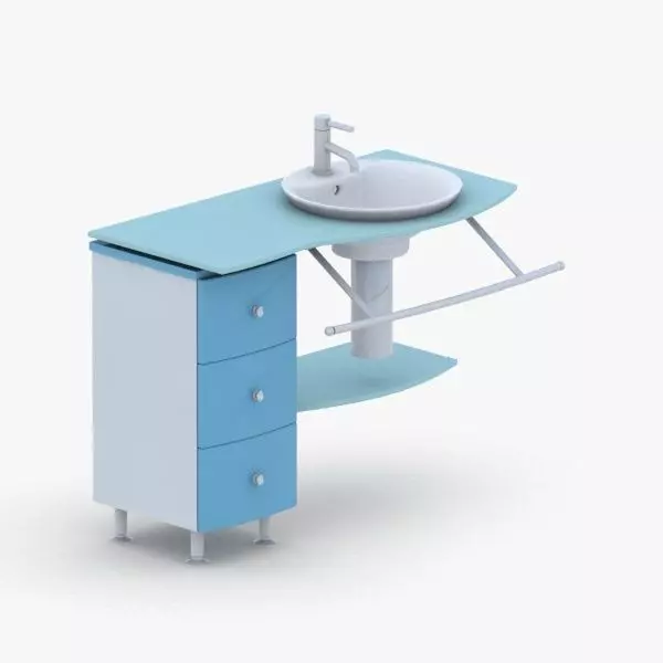 1574 - Sink Low-poly 3D model_0