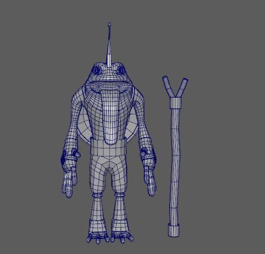 Frog Model 3D Free Free low-poly 3D model_7