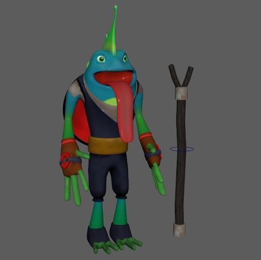 Frog Model 3D Free Free low-poly 3D model_3