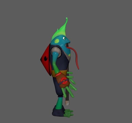 Frog Model 3D Free Free low-poly 3D model_2