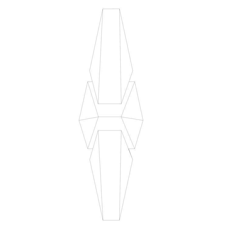 Ethereum Classic Crypto Currency 3D Logo Low-poly 3D model_6