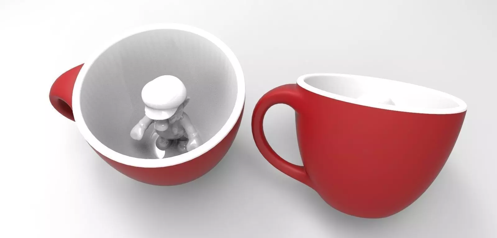 Mario Coffee Mug - 3D Print Free 3D print model_0