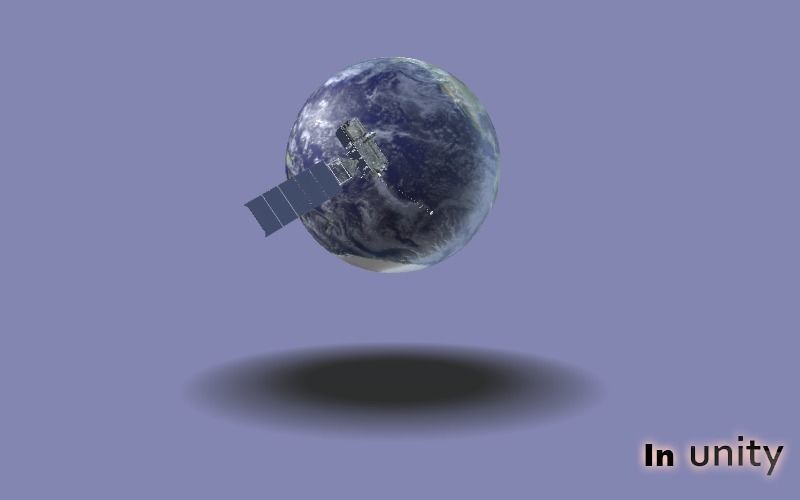 Animated Weather Satellite AR VR Unity 3dsmax Low-poly 3D model_6