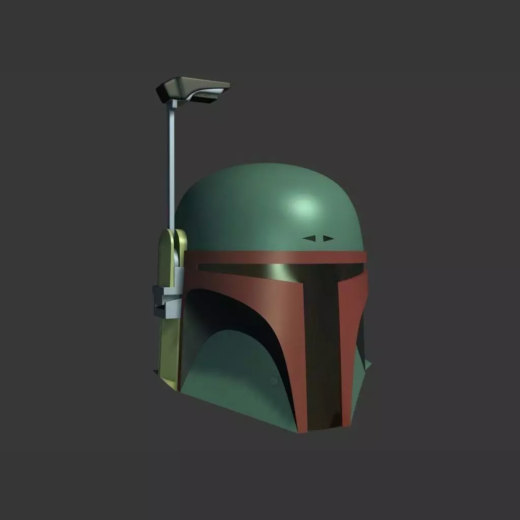 Bobba Fett Cosplay Helmet 3D print model_0