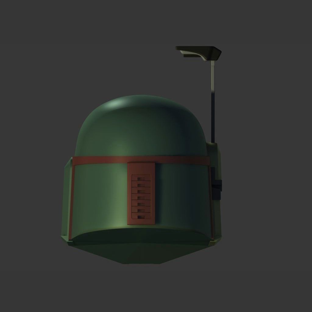 Bobba Fett Cosplay Helmet 3D print model_4