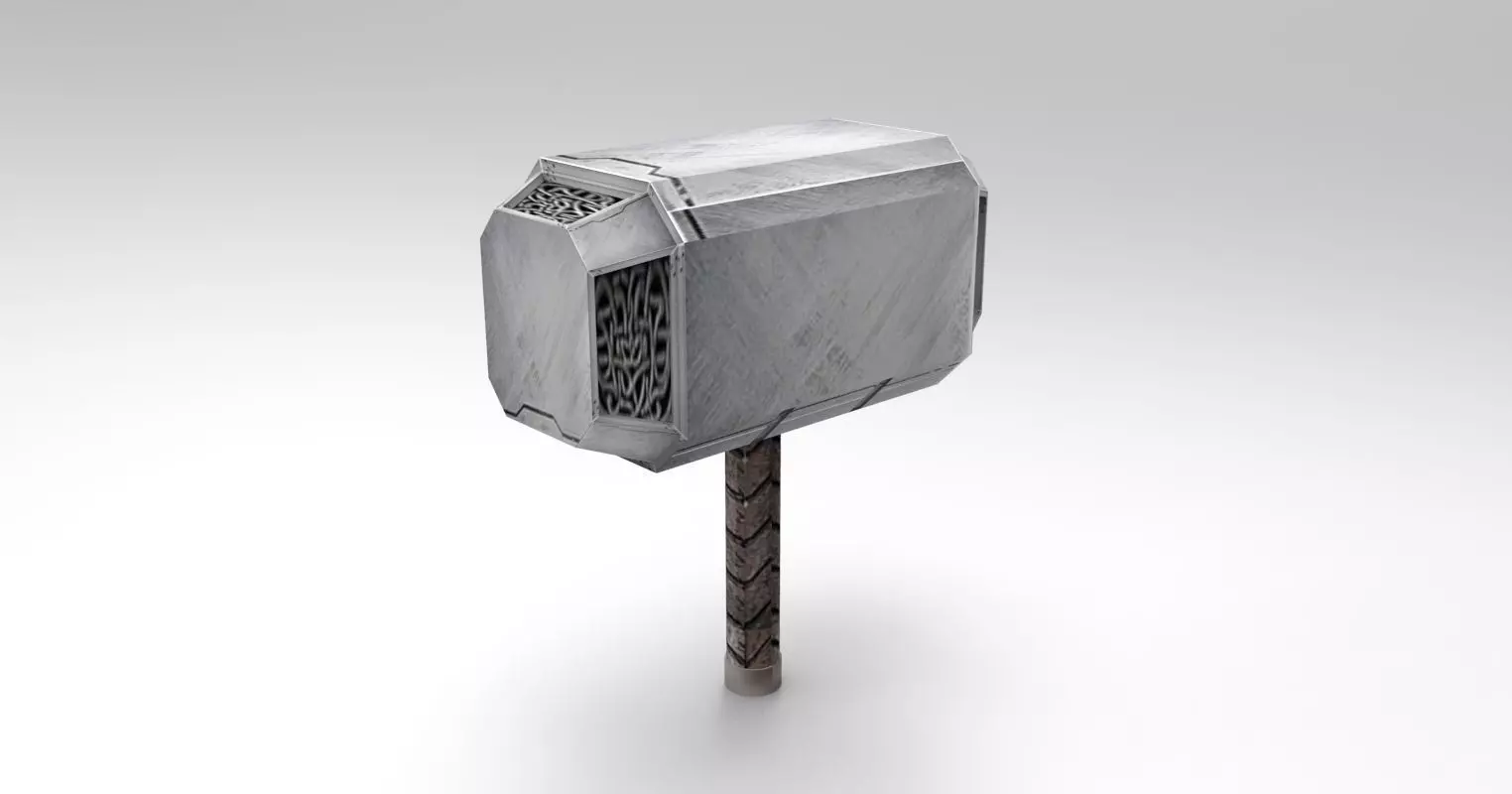 Thor Hammer 3D Print Toy Free 3D print model_0